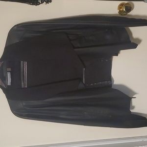 Faux leather light spring jacket